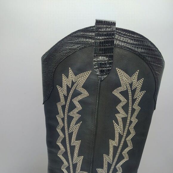 Marc Fisher Roselle Western Cowgirl Boots Point Toe Embroidered Leather 7.5 - Picture 3 of 11